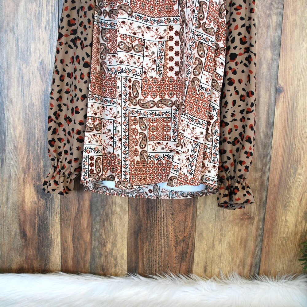 Andree By Unit Plus Size Women's Cheetah Print Bl… - image 3